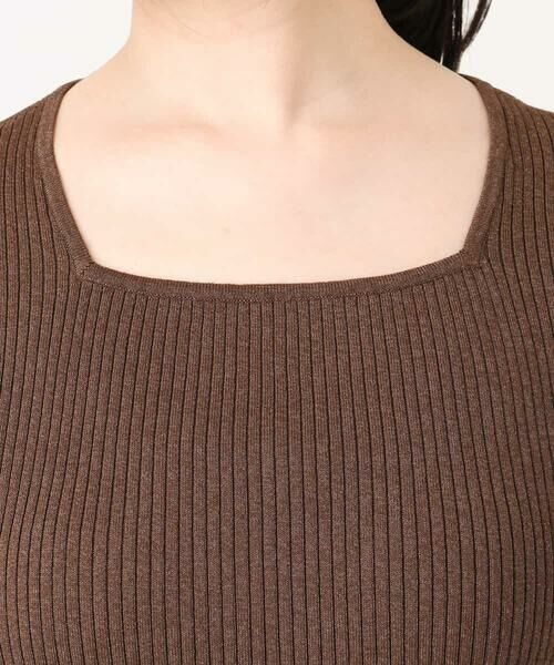 OFUON / オフオン ニット・セーター | スパークナイロン半袖ニット/洗える/アンサンブル対応/WEB限定サイズあり | 詳細1