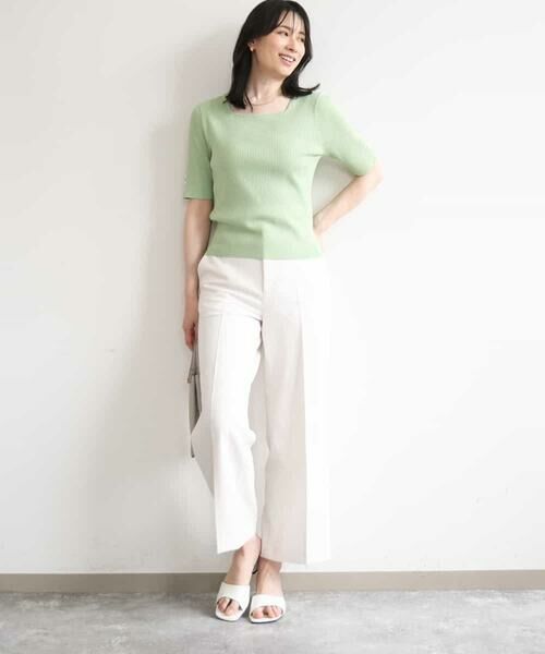 OFUON / オフオン ニット・セーター | スパークナイロン半袖ニット/洗える/アンサンブル対応/WEB限定サイズあり | 詳細10