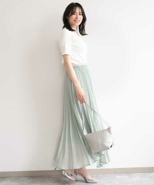 OFUON / オフオン ニット・セーター | スパークナイロン半袖ニット/洗える/アンサンブル対応/WEB限定サイズあり | 詳細14