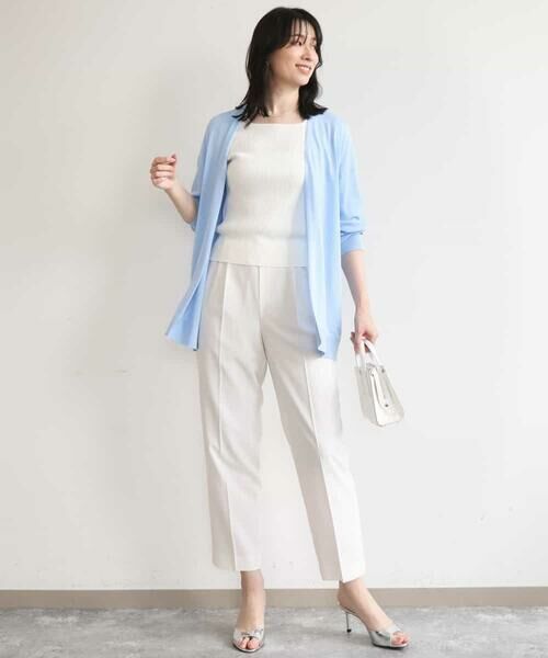 OFUON / オフオン ニット・セーター | スパークナイロン半袖ニット/洗える/アンサンブル対応/WEB限定サイズあり | 詳細17