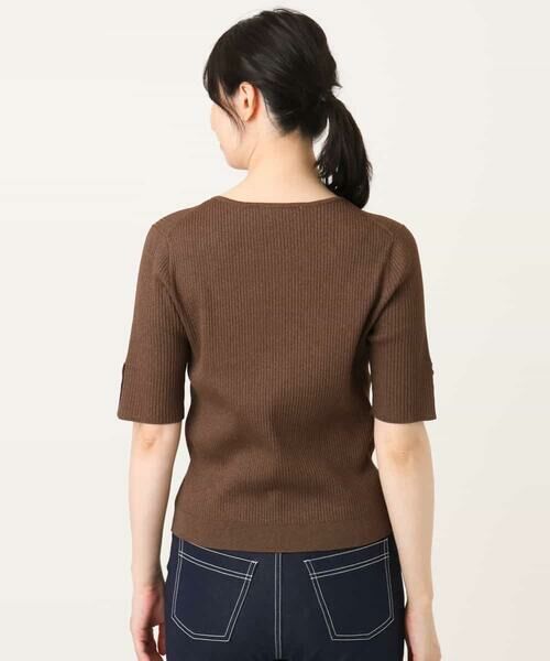 OFUON / オフオン ニット・セーター | スパークナイロン半袖ニット/洗える/アンサンブル対応/WEB限定サイズあり | 詳細25