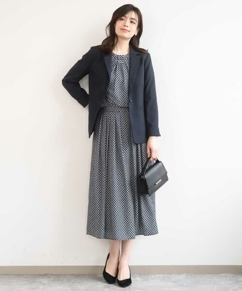 OFUON / オフオン ロング・マキシ丈スカート | ウエストタック格子柄フレアスカート/洗濯機で洗える/セットアップ可 | 詳細21