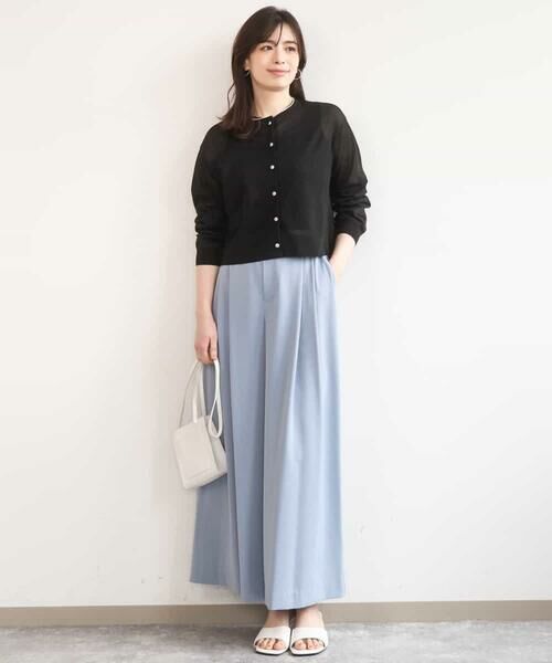 OFUON / オフオン その他パンツ | ストレッチ2タックワイドパンツ/UVカット/接触冷感/洗濯機で洗える/セットアップ可 | 詳細10