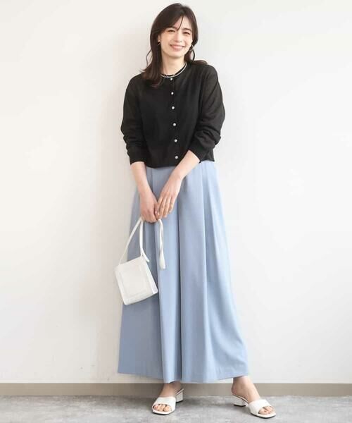 OFUON / オフオン その他パンツ | ストレッチ2タックワイドパンツ/UVカット/接触冷感/洗濯機で洗える/セットアップ可 | 詳細11