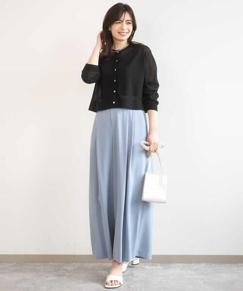 OFUON / オフオン その他パンツ | ストレッチ2タックワイドパンツ/UVカット/接触冷感/洗濯機で洗える/セットアップ可 | 詳細12