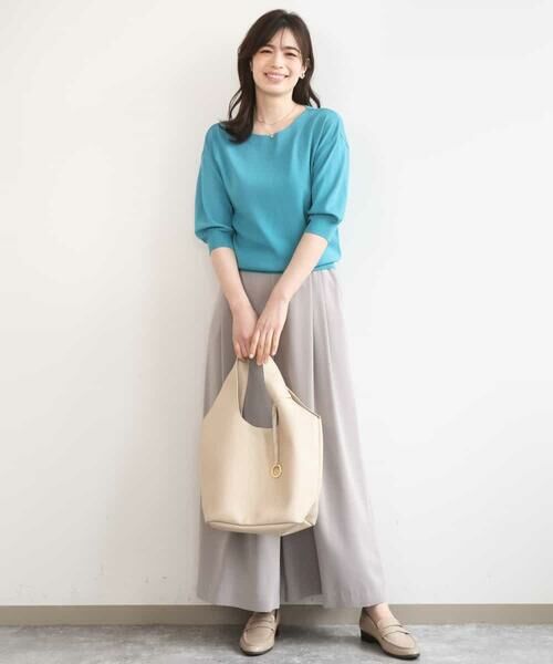 OFUON / オフオン その他パンツ | ストレッチ2タックワイドパンツ/UVカット/接触冷感/洗濯機で洗える/セットアップ可 | 詳細16