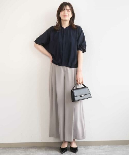 OFUON / オフオン その他パンツ | ストレッチ2タックワイドパンツ/UVカット/接触冷感/洗濯機で洗える/セットアップ可 | 詳細18