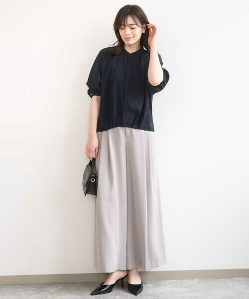 OFUON / オフオン その他パンツ | ストレッチ2タックワイドパンツ/UVカット/接触冷感/洗濯機で洗える/セットアップ可 | 詳細19