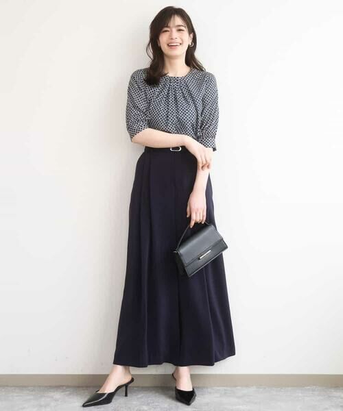 OFUON / オフオン その他パンツ | ストレッチ2タックワイドパンツ/UVカット/接触冷感/洗濯機で洗える/セットアップ可 | 詳細2