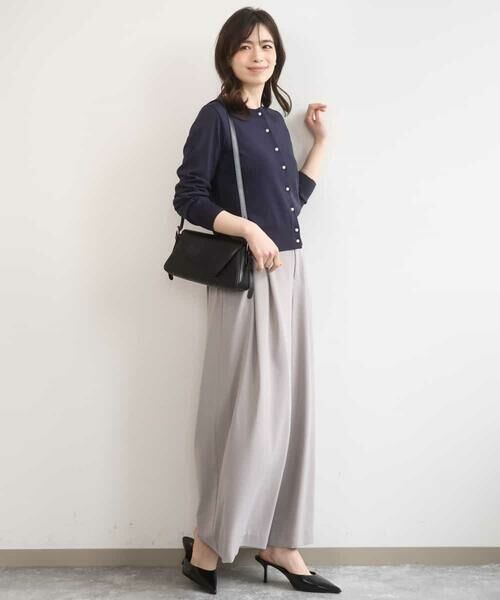 OFUON / オフオン その他パンツ | ストレッチ2タックワイドパンツ/UVカット/接触冷感/洗濯機で洗える/セットアップ可 | 詳細24