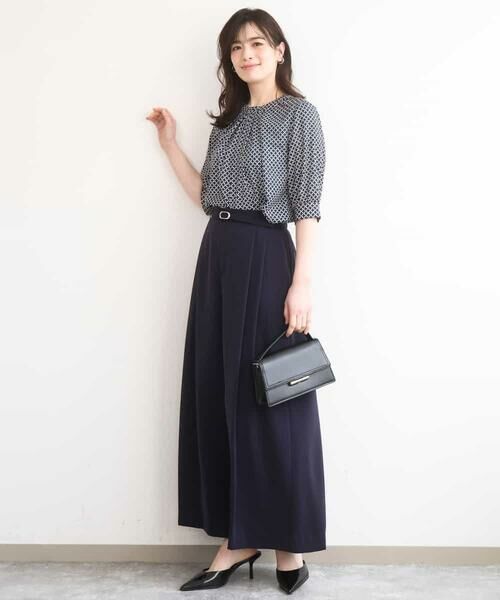 OFUON / オフオン その他パンツ | ストレッチ2タックワイドパンツ/UVカット/接触冷感/洗濯機で洗える/セットアップ可 | 詳細4