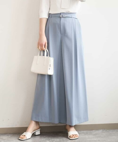 OFUON / オフオン その他パンツ | ストレッチ2タックワイドパンツ/UVカット/接触冷感/洗濯機で洗える/セットアップ可 | 詳細6