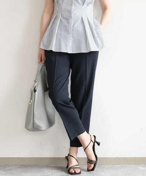 OFUON / オフオン その他パンツ | プルオンストレッチテーパードパンツ/洗濯機で洗える | 詳細1