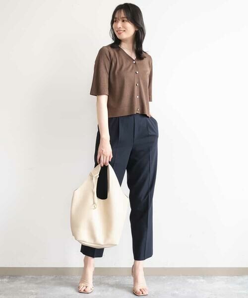 OFUON / オフオン その他パンツ | プルオンストレッチテーパードパンツ/洗濯機で洗える | 詳細13