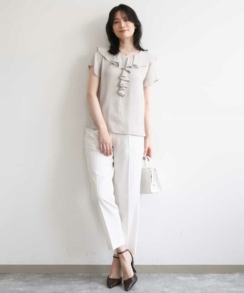 OFUON / オフオン その他パンツ | プルオンストレッチテーパードパンツ/洗濯機で洗える | 詳細21