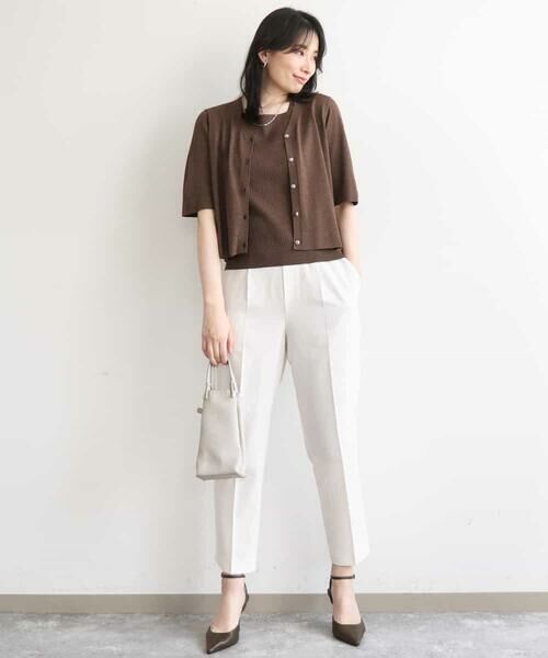 OFUON / オフオン その他パンツ | プルオンストレッチテーパードパンツ/洗濯機で洗える | 詳細24