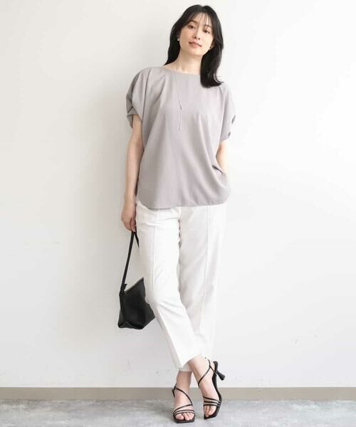 OFUON / オフオン その他パンツ | プルオンストレッチテーパードパンツ/洗濯機で洗える | 詳細30