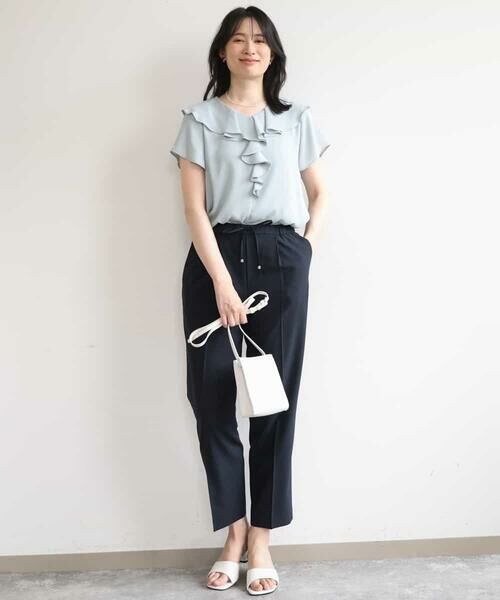 OFUON / オフオン その他パンツ | プルオンストレッチテーパードパンツ/洗濯機で洗える | 詳細5