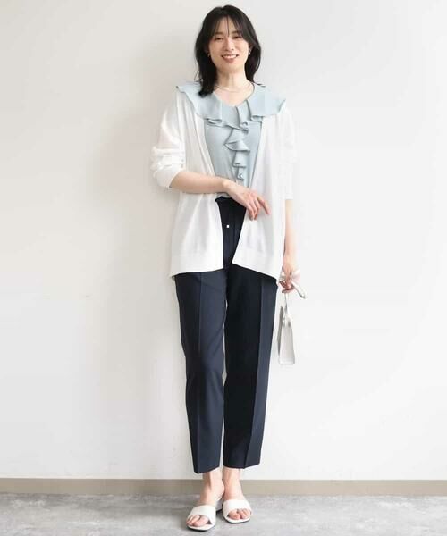 OFUON / オフオン その他パンツ | プルオンストレッチテーパードパンツ/洗濯機で洗える | 詳細9