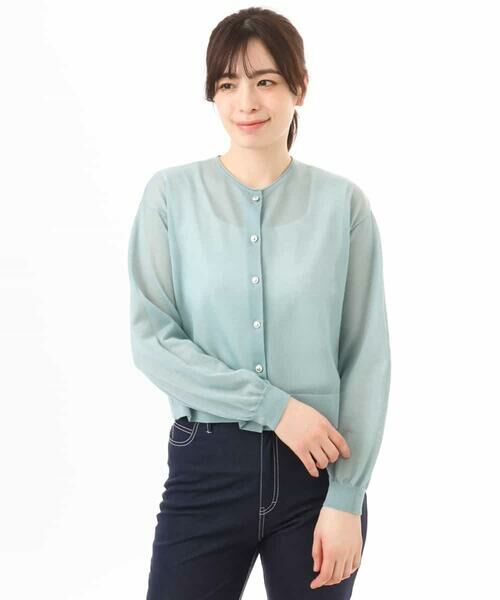 OFUON / オフオン カーディガン・ボレロ | シアーニットカーディガン/洗える/WEB限定サイズあり | 詳細14