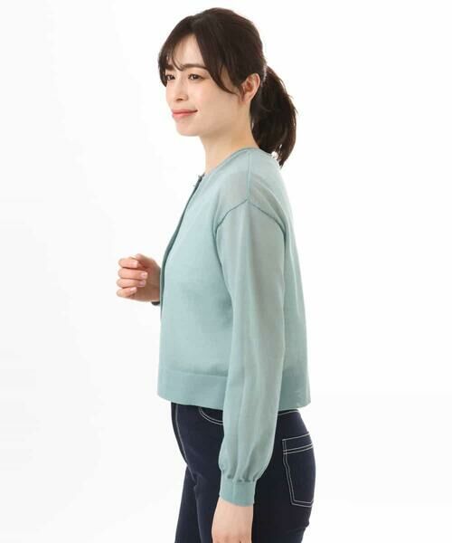 OFUON / オフオン カーディガン・ボレロ | シアーニットカーディガン/洗える/WEB限定サイズあり | 詳細15