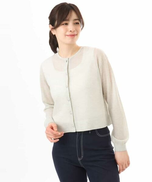OFUON / オフオン カーディガン・ボレロ | シアーニットカーディガン/洗える/WEB限定サイズあり | 詳細23