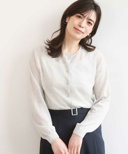 OFUON / オフオン カーディガン・ボレロ | シアーニットカーディガン/洗える/WEB限定サイズあり | 詳細5