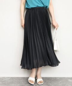 OFUON / オフオン ロング・マキシ丈スカート | シアープリーツロングスカート/洗える