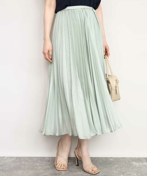 OFUON / オフオン ロング・マキシ丈スカート | シアープリーツロングスカート/洗える | 詳細11