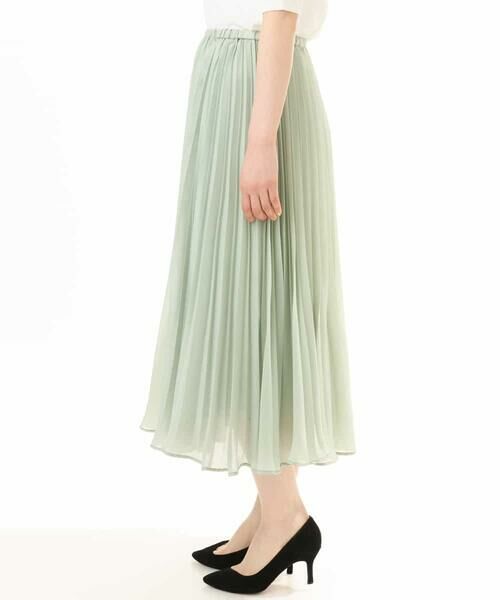 OFUON / オフオン ロング・マキシ丈スカート | シアープリーツロングスカート/洗える | 詳細16