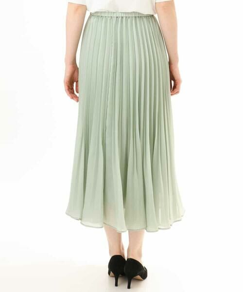 OFUON / オフオン ロング・マキシ丈スカート | シアープリーツロングスカート/洗える | 詳細17