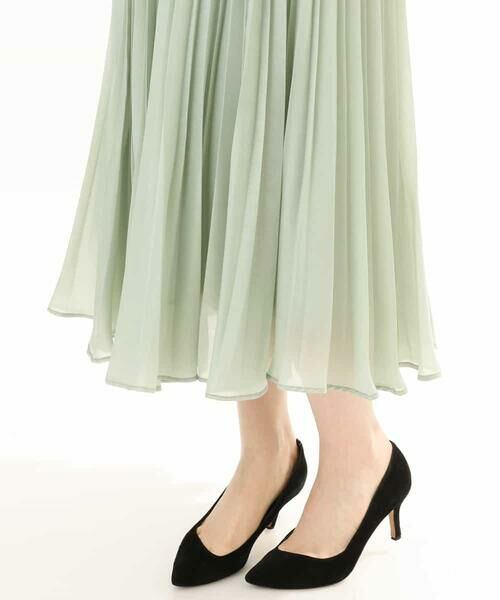 OFUON / オフオン ロング・マキシ丈スカート | シアープリーツロングスカート/洗える | 詳細19