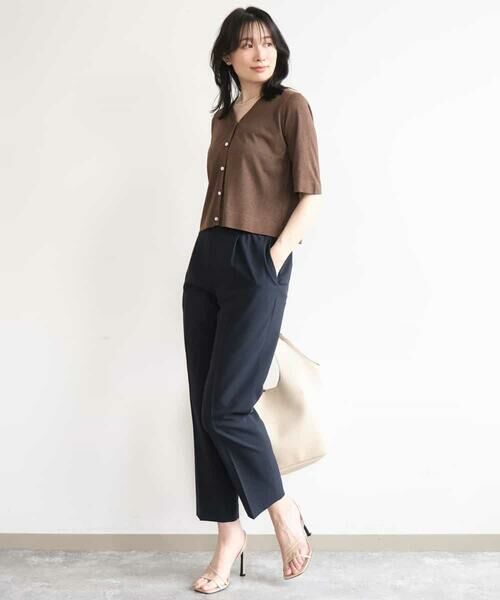 OFUON / オフオン カーディガン・ボレロ | スパークナイロン半袖ニットカーディガン/洗える/アンサンブル対応/WEB限定サイズあり | 詳細11