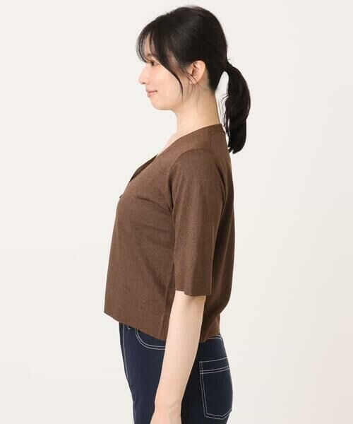 OFUON / オフオン カーディガン・ボレロ | スパークナイロン半袖ニットカーディガン/洗える/アンサンブル対応/WEB限定サイズあり | 詳細17