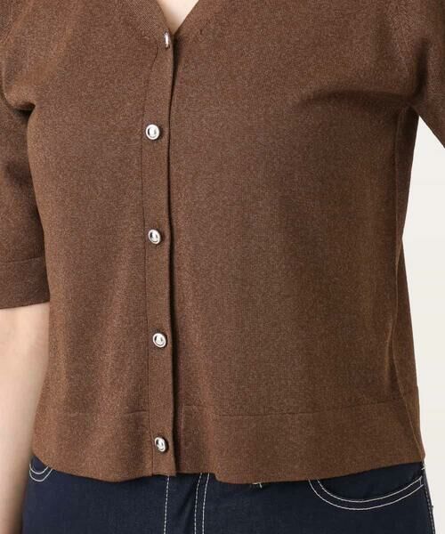 OFUON / オフオン カーディガン・ボレロ | スパークナイロン半袖ニットカーディガン/洗える/アンサンブル対応/WEB限定サイズあり | 詳細20