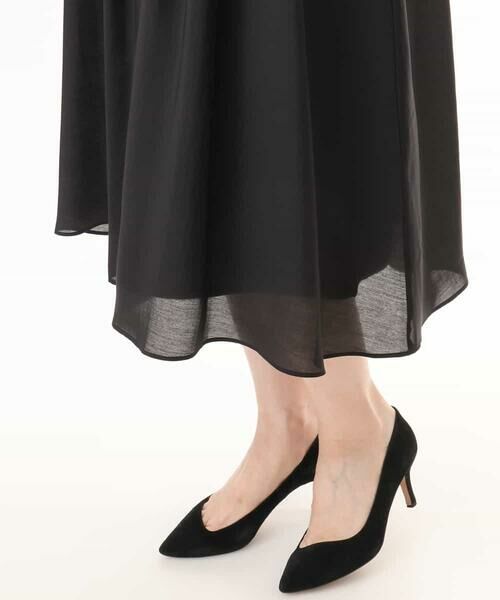 OFUON / オフオン ロング・マキシ丈ワンピース | シアータッチベルト付きワンピース/洗える/WEB限定サイズあり | 詳細11