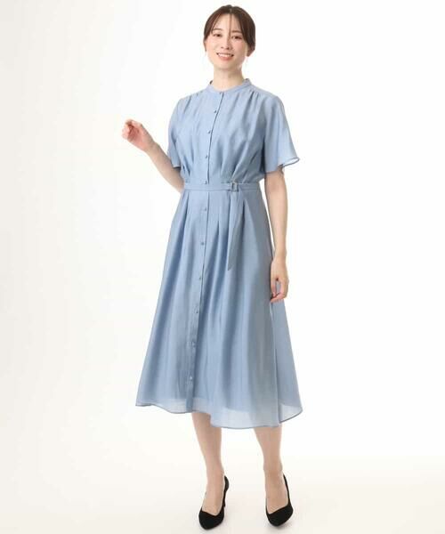 OFUON / オフオン ロング・マキシ丈ワンピース | シアータッチベルト付きワンピース/洗える/WEB限定サイズあり | 詳細18