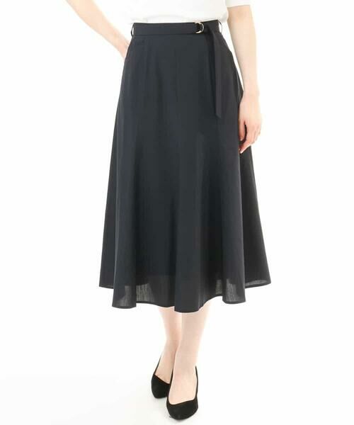 OFUON / オフオン ロング・マキシ丈スカート | ベルト付きフレアスカート/接触冷感/UVカット/洗える/セットアップ可 | 詳細10