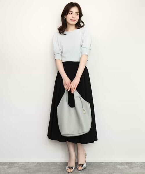 OFUON / オフオン ロング・マキシ丈スカート | シアーチェックフレアスカート/洗える/セットアップ可 | 詳細6