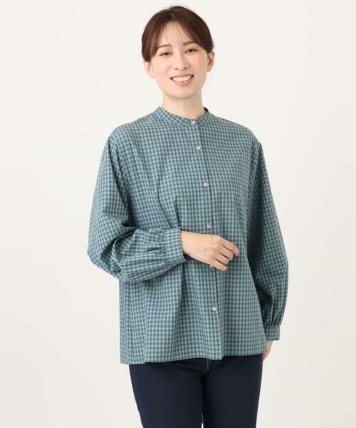 OFUON / オフオン シャツ・ブラウス | オンブレーチェック2WAYブラウス/洗濯機で洗える/WEB限定サイズあり | 詳細20