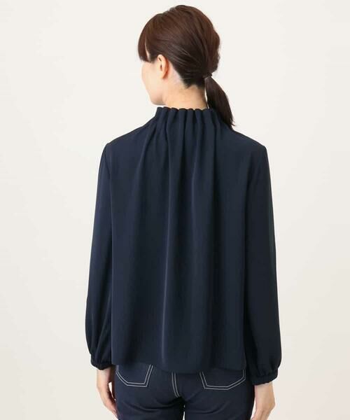 OFUON / オフオン シャツ・ブラウス | ハイネックジョーゼットブラウス/洗濯機で洗える/WEB限定サイズあり/接触冷感 | 詳細19