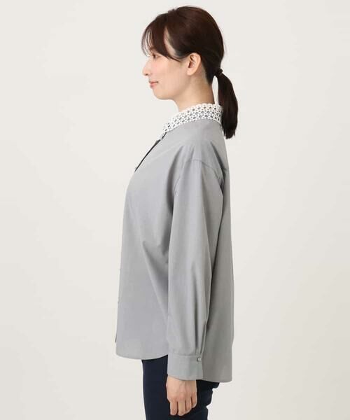OFUON / オフオン シャツ・ブラウス | 2WAYレース襟ブラウス/洗濯機で洗える/WEB限定サイズあり | 詳細24