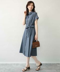 OFUON / オフオン ロング・マキシ丈ワンピース | シャンブレーシャツワンピース/洗える/WEB限定