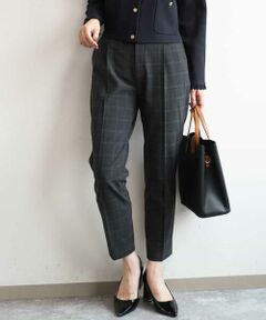 OFUON / オフオン その他パンツ | [名品シリーズ]ストレッチテーパードパンツ（無地・チェック）/洗濯機で洗える