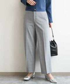 OFUON / オフオン その他パンツ | [名品シリーズ]ストレッチワイドパンツ（無地・チェック）/洗濯機で洗える
