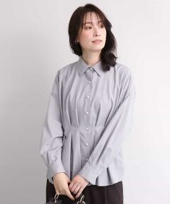 OFUON / オフオン シャツ・ブラウス | ウエストタックデザインブラウス/洗濯機で洗える/WEB限定サイズあり