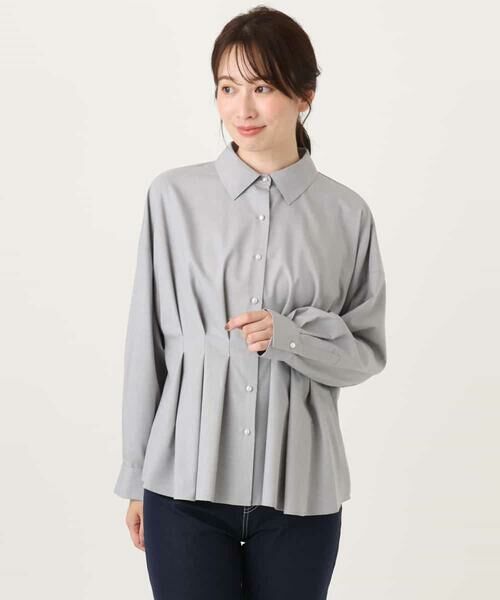 OFUON / オフオン シャツ・ブラウス | ウエストタックデザインブラウス/洗濯機で洗える/WEB限定サイズあり | 詳細10