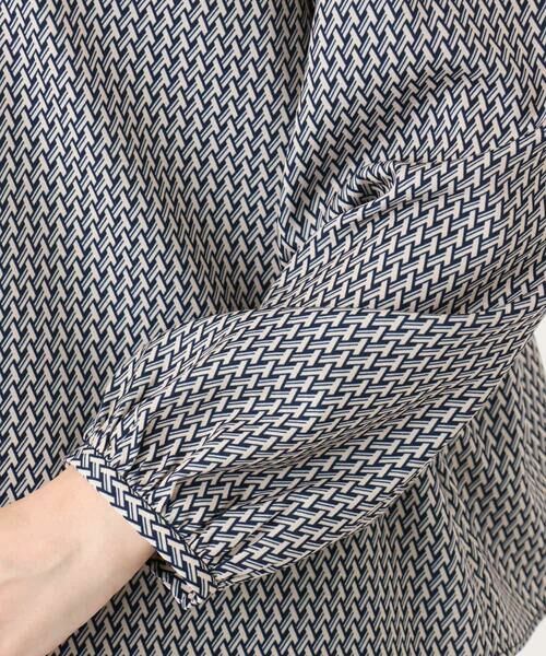 OFUON / オフオン シャツ・ブラウス | 幾何柄プリントブラウス/洗える/WEB限定サイズあり/セットアップ可 | 詳細23