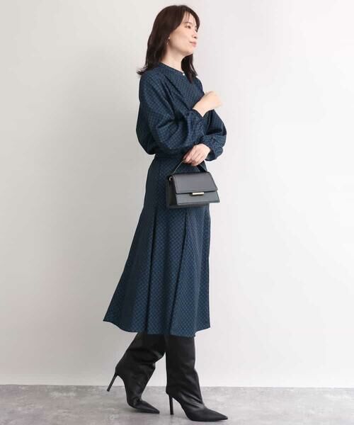 OFUON / オフオン シャツ・ブラウス | 幾何柄プリントブラウス/洗える/WEB限定サイズあり/セットアップ可 | 詳細3