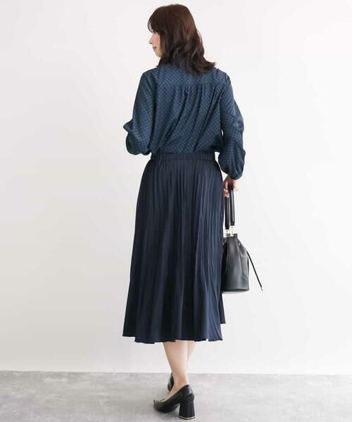 OFUON / オフオン シャツ・ブラウス | 幾何柄プリントブラウス/洗える/WEB限定サイズあり/セットアップ可 | 詳細7